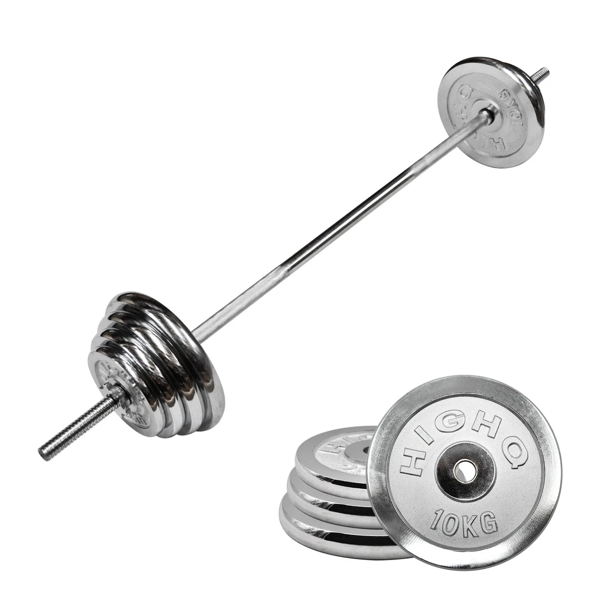 18kg 38kg Barbell Weight Set 150cm Bar 5kg 7.5kg 10kg