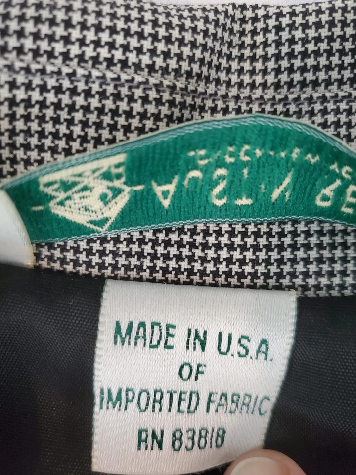 Vtg Austin Reed Plaid Woman's Blazer Jacket Size 18 Worsted Wool Made In USA - Image 2 of 4