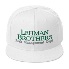 Lehman Brothers Funny Corporate Snapback Cap Stock Trader Gift Embroidery Hat