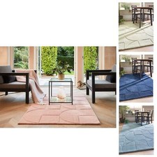 Contemporary Origins Penny Geometric Abstract Pattern 3D Design Wool Rugs