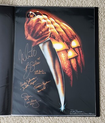 Bob Gleason Halloween Print Poster Art SIGNED x7 John Carpenter