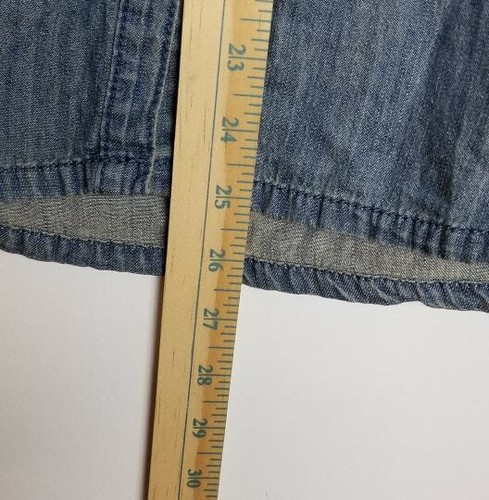 Lei Junior Mädchen Jeanshemd Größe Large Langarm Knopfleiste blau neu mit Etikett - Bild 8 von 9