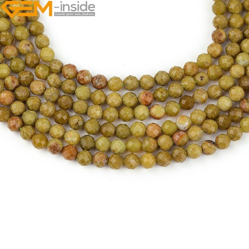 AAA Natural Agate Amazonite Stones Faceted Round Beads For Jewelry Making 15" - Picture 328 of 389