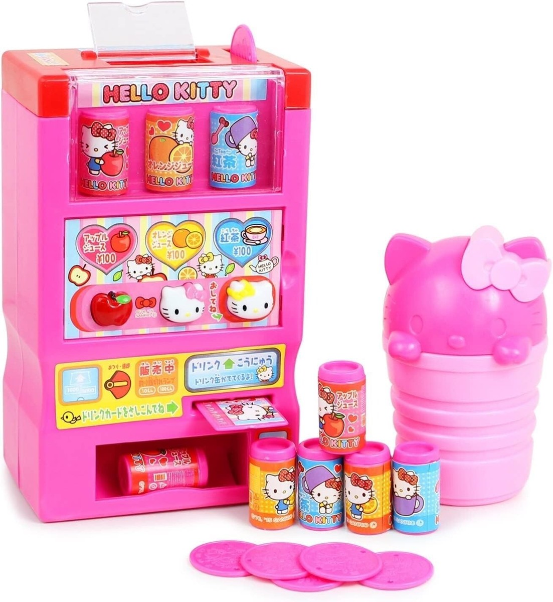 Hc09 Hello Kitty Toy Vending Machine With Coins Juice and