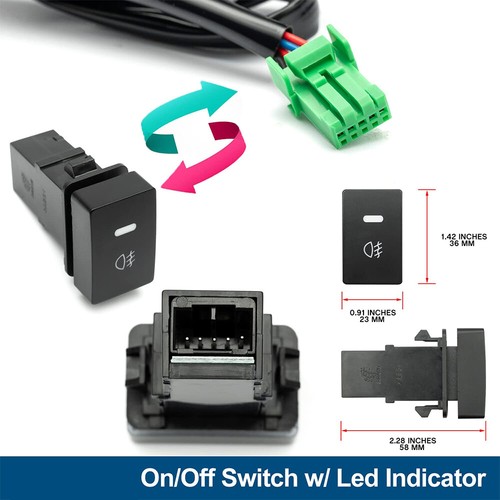 Set Front Fog Light For 2016 2017-2021 Honda Civic With Bulb HO2593143 HO2592143 - Picture 13 of 16