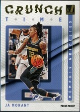 2021-22 Donruss Ja Morant Crunch Time #16 Gold Press Proof - Memphis Grizzlies