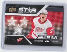 2022-23 Upper Deck Credentials #3S-6 Lucas Raymond Third Star of the Night