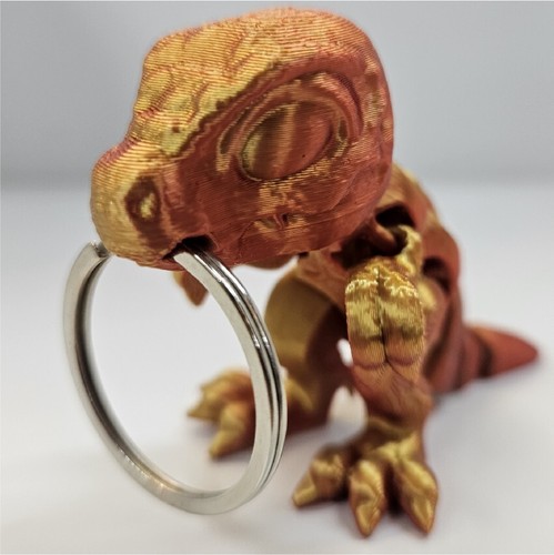 N3D47 3d Printed T-Rex Keychains Figures Fidget Toy Anxiety relief stress - Picture 8 of 9