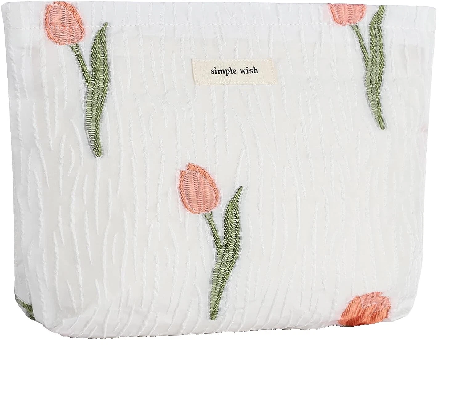 Холщовые белые сумки и кейсы для макияжа