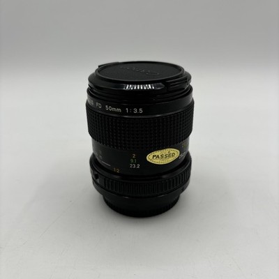 ＊完動品　Canon A-1 FD 50mm F3.5 S .S..C Amazon.com : Canon FD 50mm F3.5 Macro Lens for Ae-1 A-1