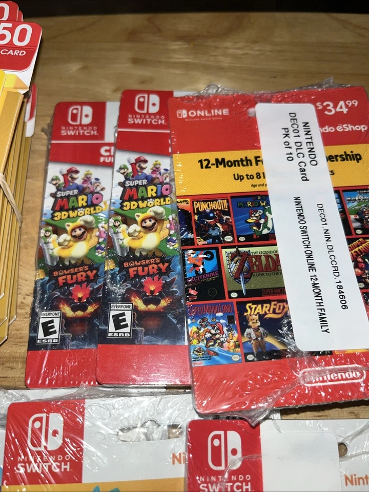 Lot Of Assorted Nintendo “For Display Only” Case Artworks Promotional Cards - Image 2 of 3