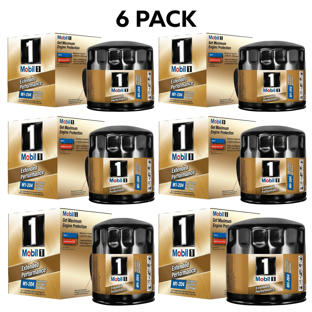 M1-204  6 pack of New Mobil 1 Extended Performance Oil Filter (Fits M1-204A)