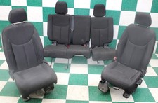 17 Wrangler Jku 4dr Cloth Black Manual Front Lh Rh Buckets Backseat Seats Set