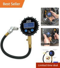 High-resolution Digital Tire Pressure Gauge - 200 Psi Accuracy Built To Last