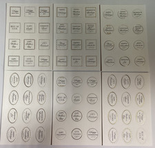 Anna Griffin Mini Holiday Sentiment Stickers 6 Sheets