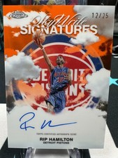 25-26 Topps Chrome Sky-Write Signatures Orange Refractor Rip Hamilton