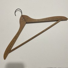 Nusbaums Inc Your Fore Fathers Store Clarksburg WVa Wv Wooden Coat Hanger