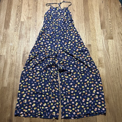 Madewell Cami Racerback Floral Jumpsuit Women’s Size 2 Wide Leg Cropped NWT - Picture 2 of 8