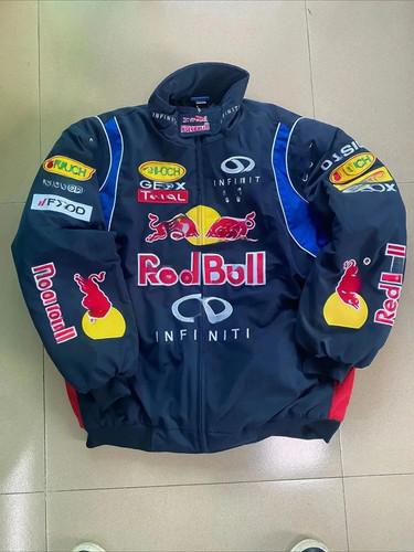Red Bull Racing Suit Unisex Cycling Jacket Embroidered Sportswear. - Picture 3 of 8