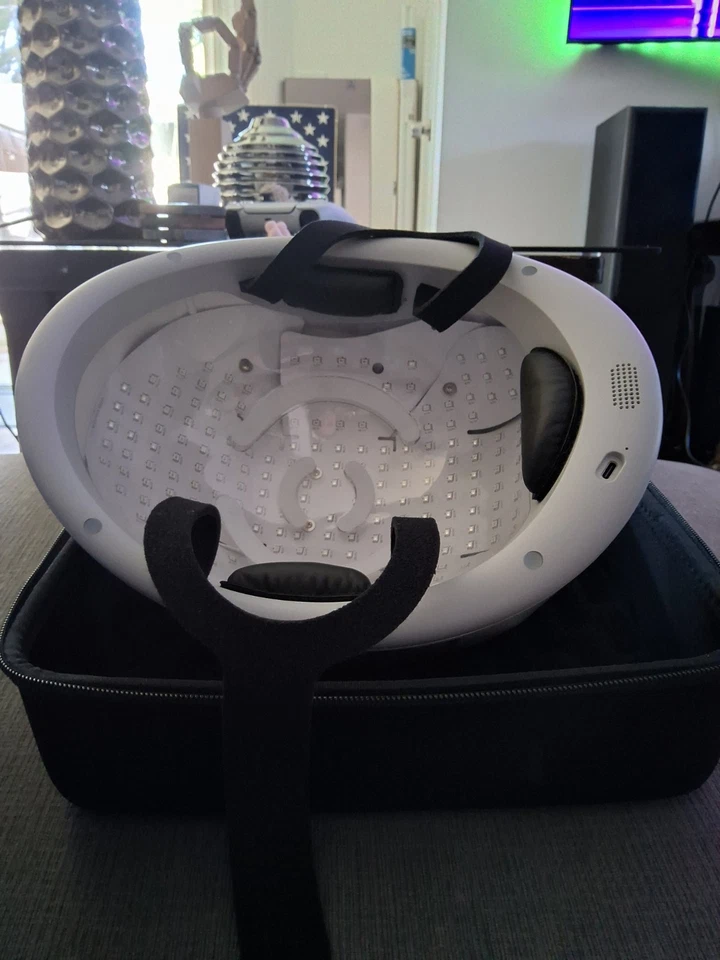 Red-Low Light Therapy 头发生长头盔系统 适用于头发 200 红色激光二极管 — 第 2/4 张图片