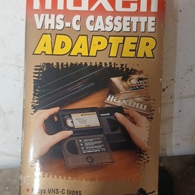 Maxell VHS-C Cassette Adapter VP-C1 Plays VHS-C Tapes in VHS Players