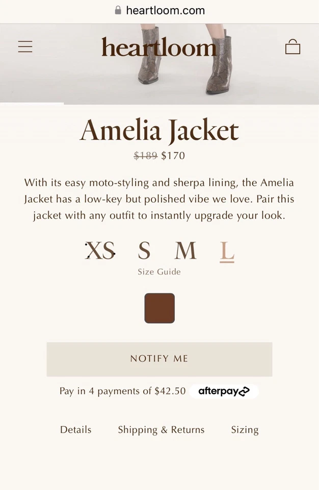 Chaqueta Hearthloom Amelia nueva con etiquetas - pequeña Foto 4 de 4