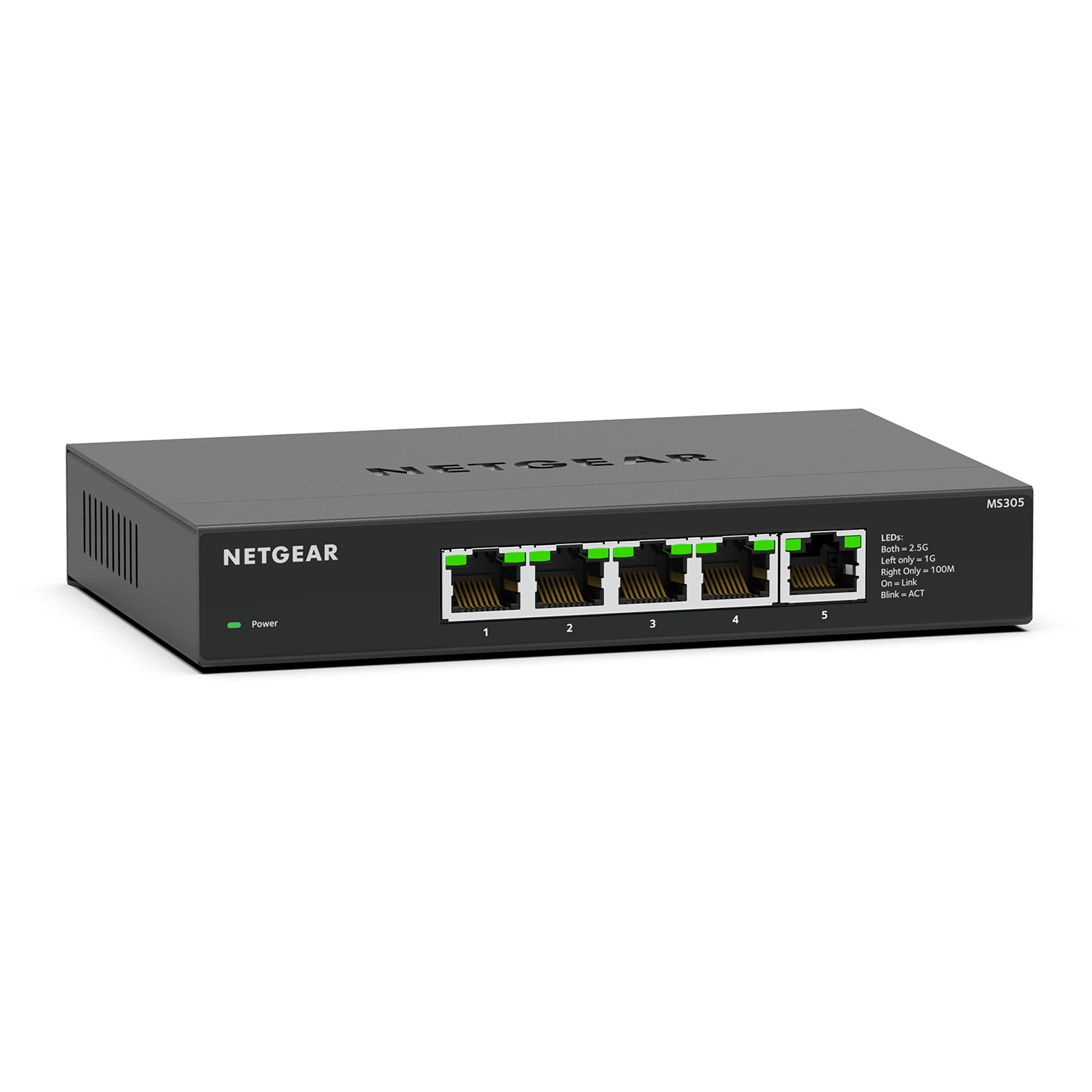 Switch 2.5 Gigabit MS305 boîtier ethernet 5 ports installation murale