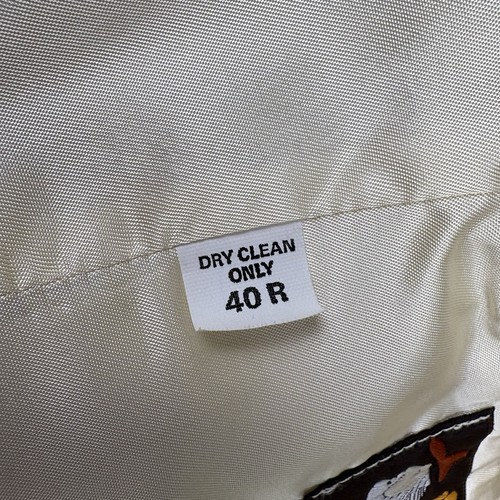 Giacca blazer western vintage Kenny Rogers Circle S taglia 40 R avorio 100% seta USA - Foto 18 di 19