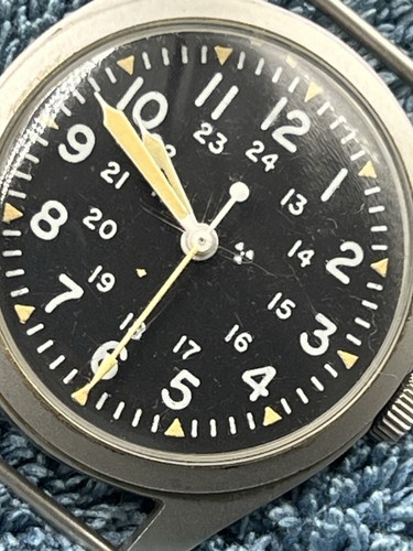 1977 Hamilton Military H3 Wristwatch Mil-W-46374 B General Purpose- WORKS ! - Picture 9 of 11