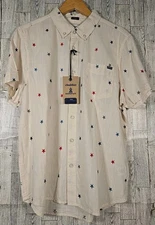 Chubbies Shirt Mens S M or L Resort Weave Friday All Stars No Stripes NEW