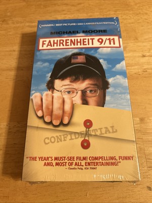 Fahrenheit 9/11 VHS 2004 Columbia Tri-Star Michael Moore Documentary SEALED NEW