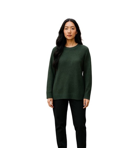 Dries Van Noten Womens Italian Yarn Linen Blend Jumper Size M Green Sweater Luxe - Picture 1 of 9