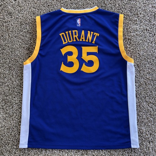 Camiseta Adidas Golden State Warriors Kevin Durant Talla Adulto XL #35 NBA Azul Visitante - Imagen 8 de 14