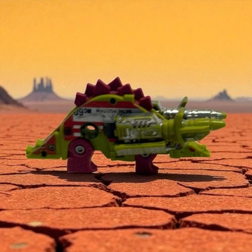 Transformers Slugfest Mini Cassette Tape Dinosaurs Retro Vintage 1986 Complete