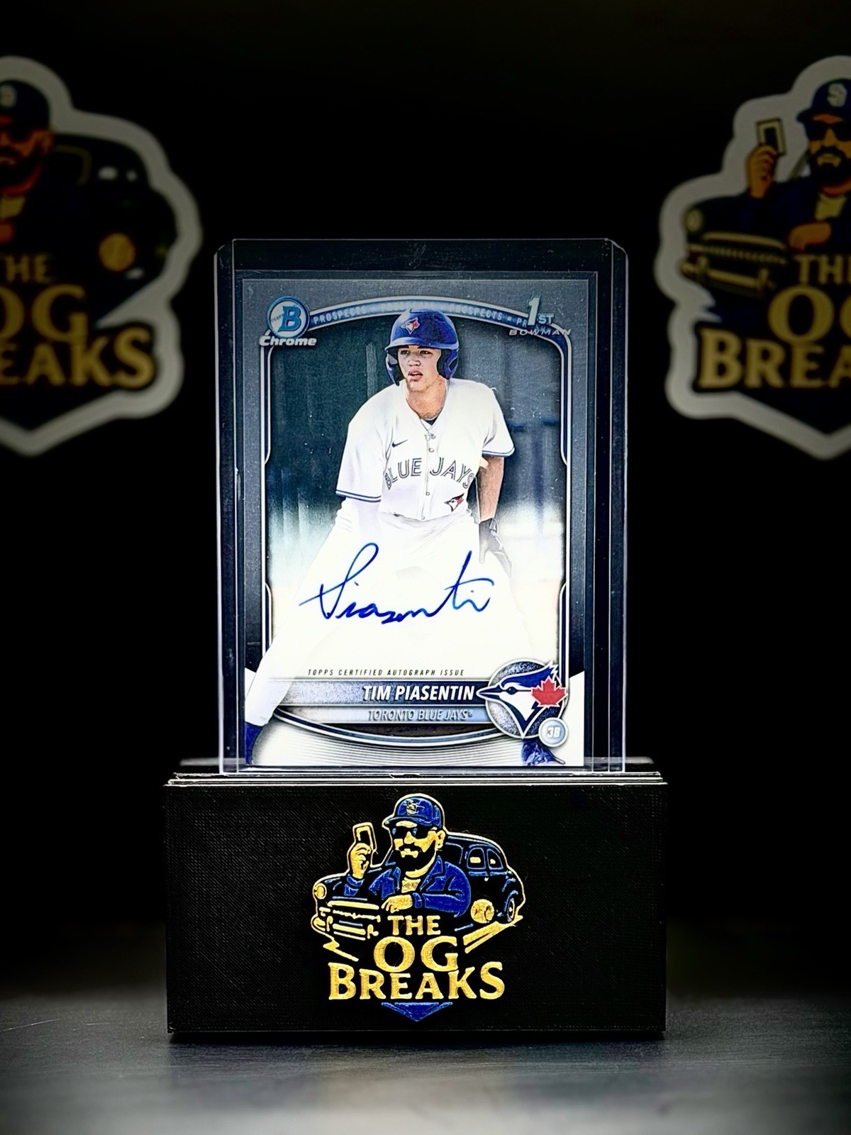 Tim Piasentin 2025 Bowman Draft #CPA-TP Chrome Auto 1st Prospect RC
