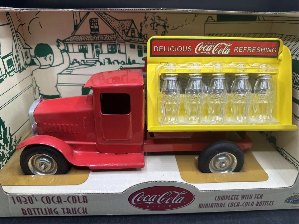 New Gearbox # 00101 1930’s Coca-Cola Bottling Truck reproduction stamped steel - Image 2 of 4