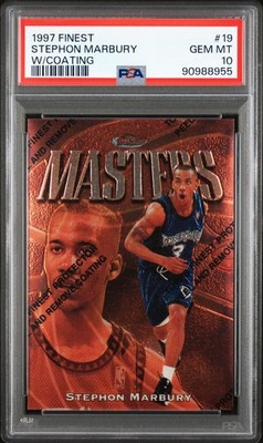 1997 FINEST W/COATING #19 STEPHON MARBURY PSA 10 | eBay