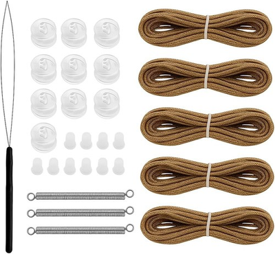 #ad #ad RV Pleated Shade Repair Kit Universal Fit Camper Blind Downs Spool Restringing $13.14