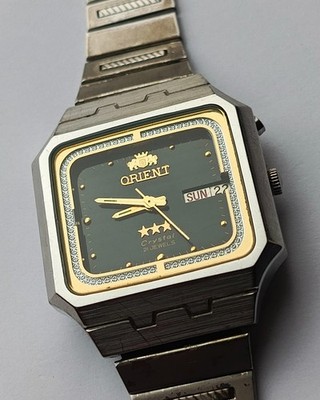 Vintage men's Orient Freza Crystal wristwatch automatic, 21 jewels