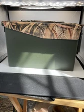 Treeline Ammo Can - Ammo Metal Box - Camouflage Lid - 12”x 6”x7.25”