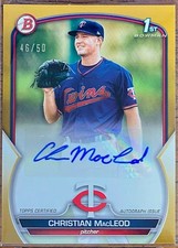 Christian MacLeod #/50 Gold Auto 1st Bowman - 2023 Bowman (PPA-CMD)
