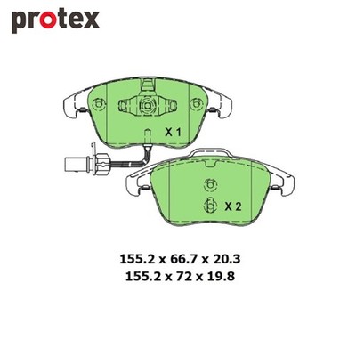 Protex Ultra Ceramic Plus Brake Pad Set DB2184