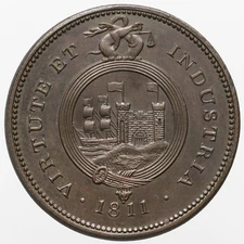 Somerset Bristol & South Wales Penny Token 1811  W 522a  Rare