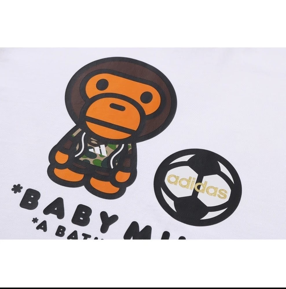 BAPE X ADIDAS - BABY MILO TEE MENS Size L | eBay