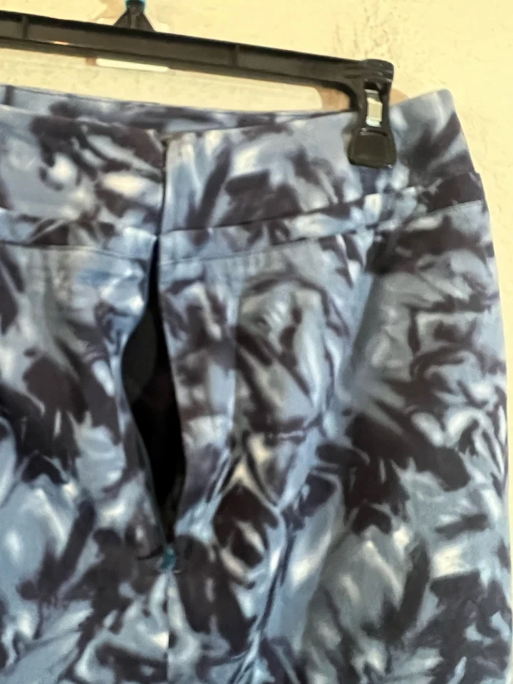 Falda Floral Lápiz Lafayette 148 New York Petite Para Mujer Talla 8P Azul Cremallera Foto 3 de 4