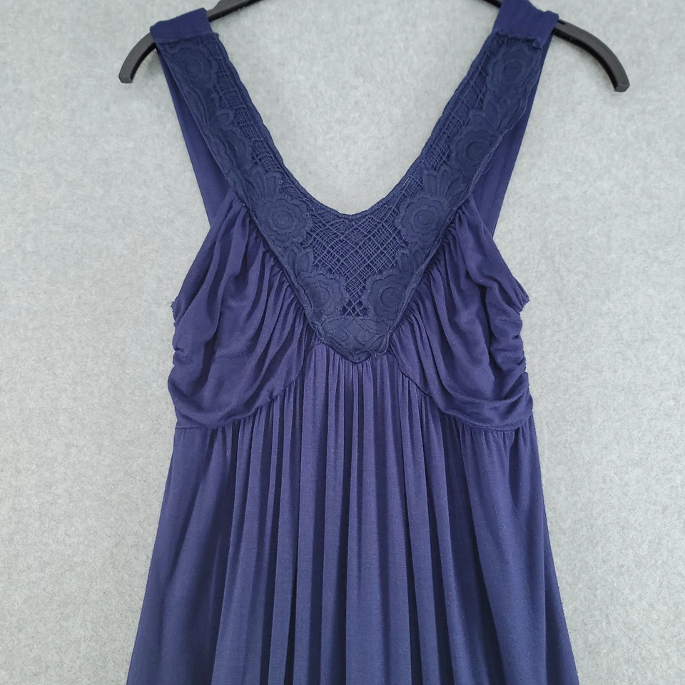 Vintage Delias Dress Small Blue Babydoll Embroidered Fairy Y2K Dark Romantic - Image 4 of 4