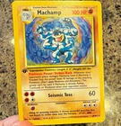 Pokemon TCG Machamp 8/102 Base Set Holo Rare Unlimited EN 1999 First Edition