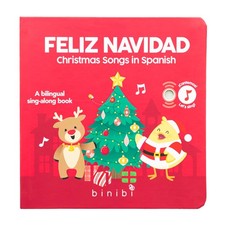 Spanish Musical Book Christmas Songs in Spanish  Bilingual Children  s Book f...