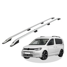 Dachreling passend für VW Caddy 5 Maxi ab Baujahr 2020 (Grau) mit ABE
