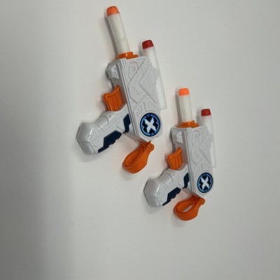 2 Zuru X Shot MK3 Mini Dart Blaster Gun Nerf Compatible 4 Darts Tested & Works